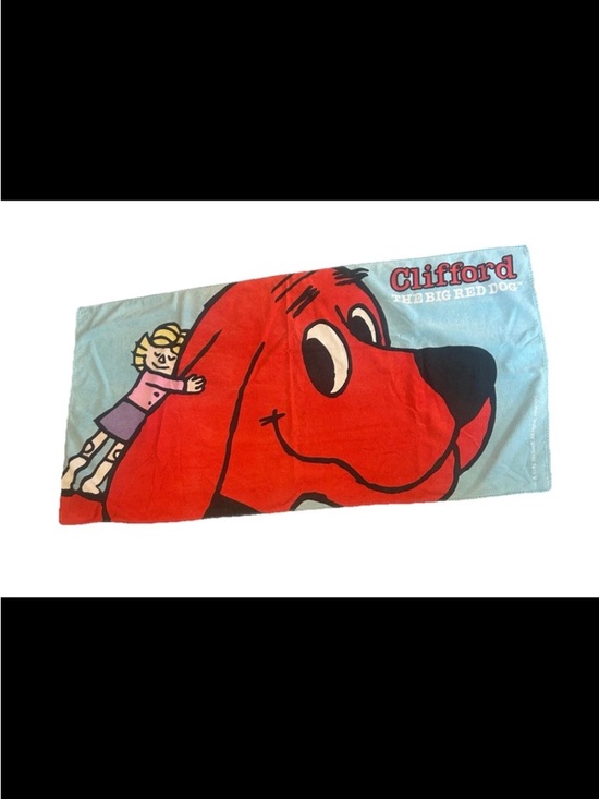 Scholastic Other - Scholastic Clifford The Big Red Dog Beach Towel - Red, Light Blue, Black